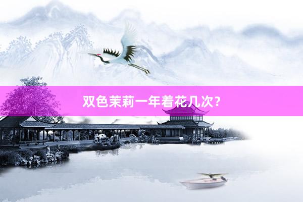 双色茉莉一年着花几次？